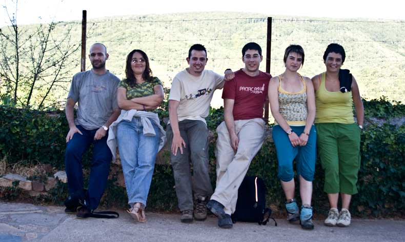 Foto del grupo en Almarza de Cameros